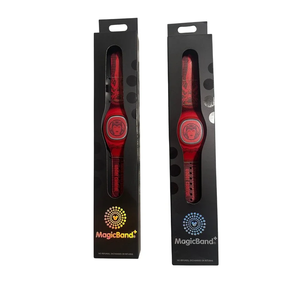 Disney MagicBand+ Scarlet Witch Wanda Maximoff Marvel Set‎ of 2 New In Box